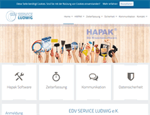 Tablet Screenshot of ludwig-edv.com